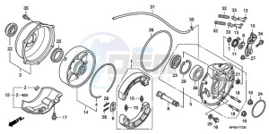 TRX420FPMA U / PS 4WD drawing REAR BRAKE PANEL