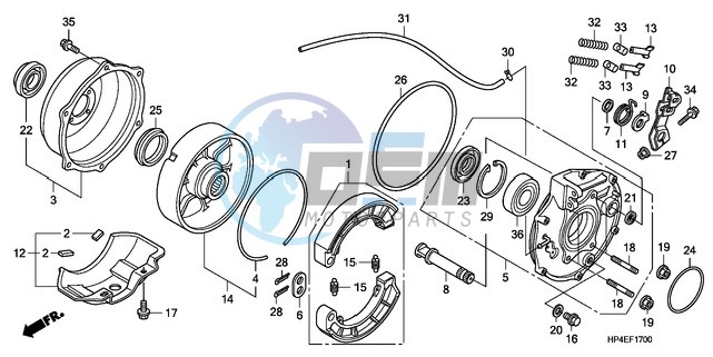 REAR BRAKE PANEL