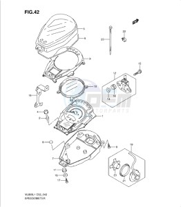 VL800 drawing SPEEDOMETER (VL800CL1 E24)