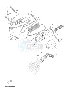 YP250R X-MAX 250 (2DL1 2DL1 2DL1 2DL1) drawing INTAKE 2