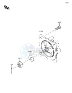 MULE PRO-DXT KAF1000BJF EU drawing Rear Hub