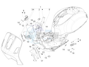 GTS 125 4T 3V ie Super (APAC) (RK, VT) drawing Frame/bodywork