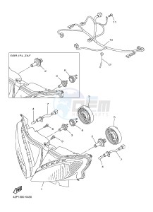 FZ8-S ABS FZ8 FAZER (ABS) 800 (1BD4 1BD6) drawing HEADLIGHT