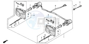 TRX300FW FOURTRAX 300 4X4 drawing HEADLIGHT