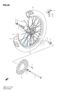 RM85 (P19) drawing FRONT WHEEL (RM85LL2 P19)