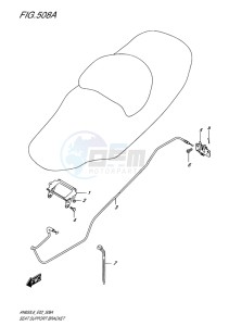 AN650 BURGMAN EU drawing SEAT SUPPORT BRACKET