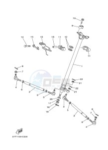 YFM350 YFM35RB RAPTOR 350 (1BS8 1BS7) drawing STEERING