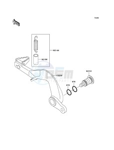 KX85 / KX85 II KX85B7F EU drawing Brake Pedal