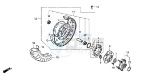 VT750CA drawing REAR WHEEL