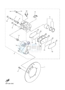 FZ8-N FZ8 (NAKED) 800 (2SH5) drawing REAR BRAKE CALIPER