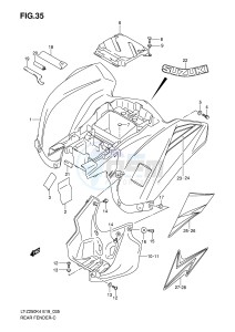 LT-Z250 (E19) drawing REAR FENDER