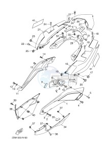 YP125R X-MAX125 X-MAX (2DM9 2DM9) drawing SIDE COVER