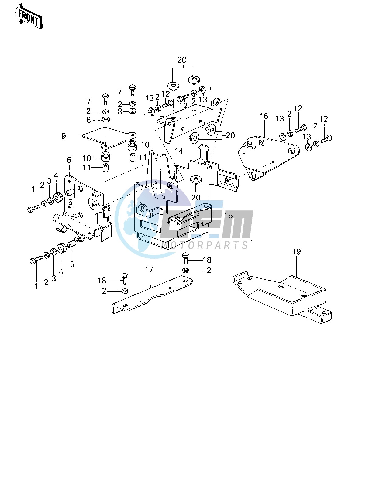 BATTERY CASE_ELECTRO BRACKET -- 78 D1- -