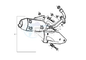 BOULEVARD 125-150 cc drawing MUFFLER