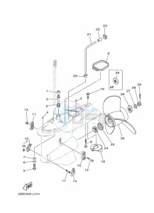 F225CETL drawing PROPELLER-HOUSING-AND-TRANSMISSION-2