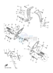 FZ1-N FZ1 (NAKED) 1000 (1EC4 1EC5 1EC6) drawing STAND & FOOTREST