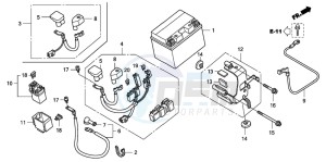 CBF1000 drawing BATTERY