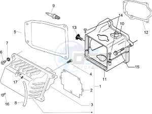 LX 50 4T drawing Cylinder head cover