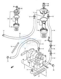 DT 55 drawing Fuel Pump (1995 to 1997)