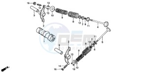 C50S drawing CAMSHAFT/VALVE (C50P/C50T)