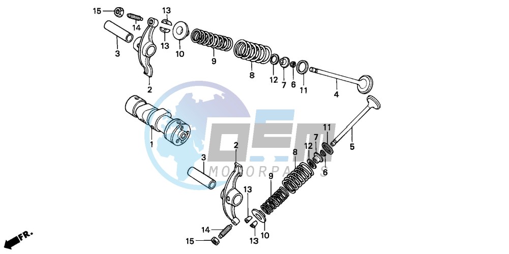 CAMSHAFT/VALVE (C50P/C50T)