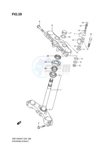 GSF-1250S ABS BANDIT EU drawing STEERING STEM