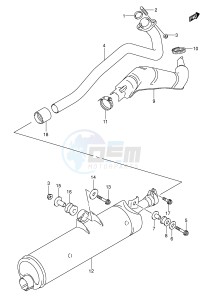 LT-F250 (E17) drawing MUFFLER