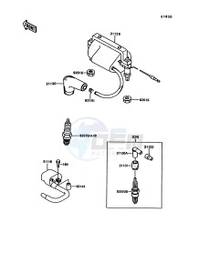 KE 100 B [KE100] (B11-B15) [KE100] drawing IGNITION SYSTEM