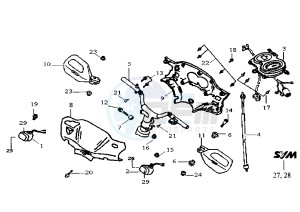 JUNGLE - 50 cc drawing DASHBOARD UNIT