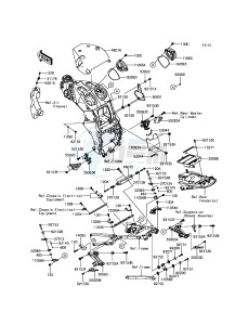 ZZR1400 ABS ZX1400JHF GB XX (EU ME A(FRICA) drawing Frame Fittings