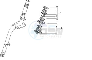 Hexagon 150 EXV1T 150cc drawing Steering bearing ball tracks