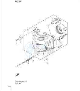 DR125SML0 drawing HEADLAMP