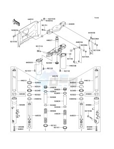 VN 1600A A[VULCAN 1600 CLASSIC] (A1-A3) [VULCAN 1600 CLASSIC] drawing FRONT FORK-- A1- -