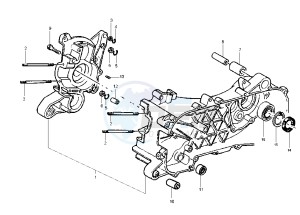 Runner SP 50 drawing Crankcase