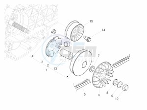 MP3 300 LT BUSINESS - SPORT ABS - ENJOY (EMEA) drawing Driving pulley