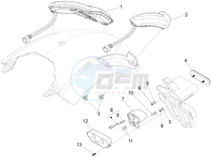 California 1400 Custom ABS 1380 drawing Rear lights