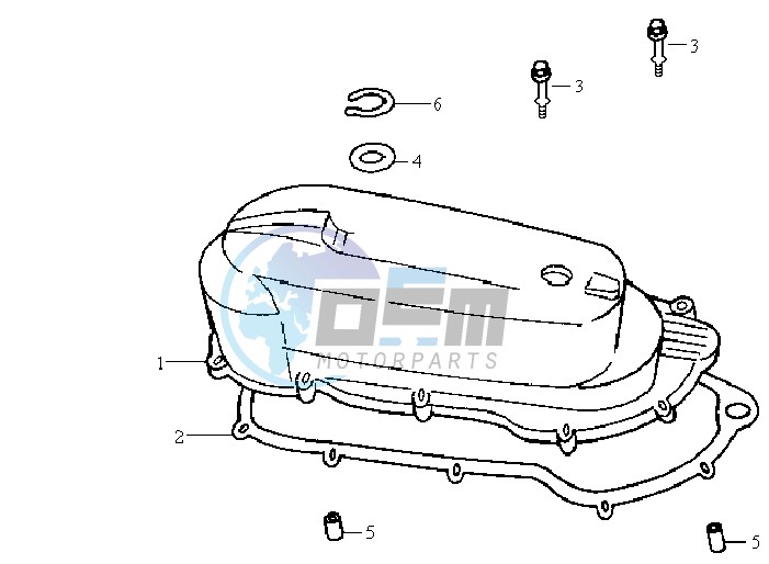 CRANKCASE COVER LEFT