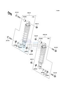 KVF750 4x4 KVF750A6F EU GB drawing Shock Absorber(JKAVF750AAB601708-)