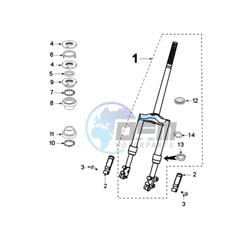 FRONT FORK / STEERINGHEAD