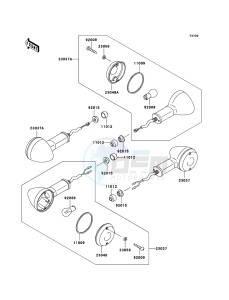 W650 EJ650C6F GB XX (EU ME A(FRICA) drawing Turn Signals