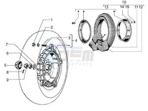 PX 125 drawing Rear Wheel