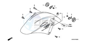 VFR8009 Europe Direct - (ED / MME) drawing FRONT FENDER