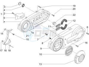 Beverly 500 (USA) USA drawing Crankcase cover - Crankcase cooling