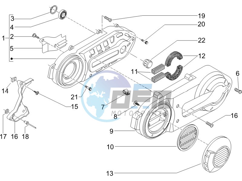 Crankcase cover - Crankcase cooling