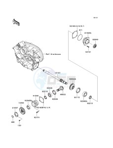 KRF 750 L [TERYX 750 FI 4X4 LE SPORT MONSTER ENERGY] (L9F-L9FA) L9F drawing FRONT BEVEL GEAR