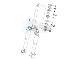 Liberty 50 4t ptt - (D) Germany drawing Fork steering tube - Steering bearing unit