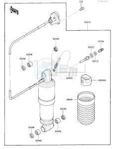 ZX 1000 A [NINJA 1000R] (A1-A2) [NINJA 1000R] drawing SHOCK ABSORBER