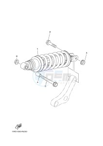 MT07A MT-07 ABS 700 (1XBA 1XBB) drawing REAR SUSPENSION