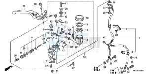 CBR600RR9 France - (F / CMF MME SPC) drawing FR. BRAKE MASTER CYLINDER (CBR600RR)