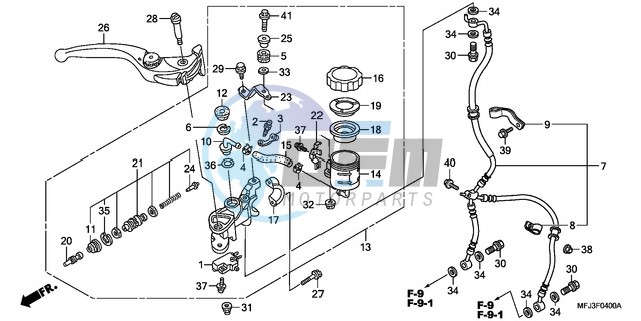 FR. BRAKE MASTER CYLINDER (CBR600RR)